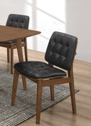 Redbridge - Natural Walnut & Black - Side Chairs  (Set Of 2) - Ornate Home