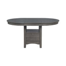 Lavon - Medium Grey - Dining Table w/ Storage - Ornate Home