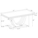 Kerwin Grey & Chrome 7pc Dining Room Set