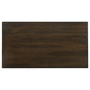 Wes Dark Walnut Rectangular Dining Table