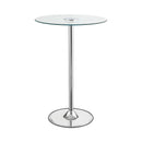 Thea Chrome & Clear Bar Table w/ LED
