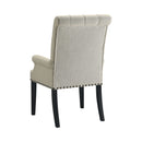 Mapleton - Rustic Espresso & Beige - Arm Chair - Ornate Home