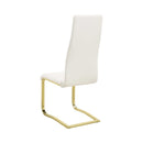 Chanel - White And Rustic Brass - Side Chairs  (Set Of 4) - Ornate Home