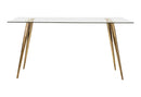 Gilman - Gold - Glass Top Dining Table - Ornate Home