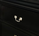 Louis Philip Black Nightstand