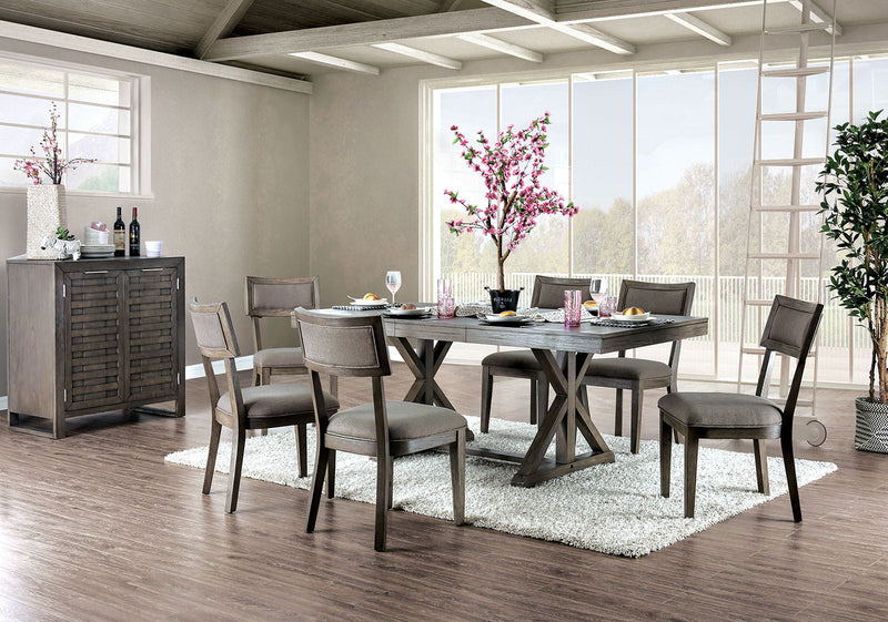 Leeds Rustic Gray Side Chair (Set of 2)