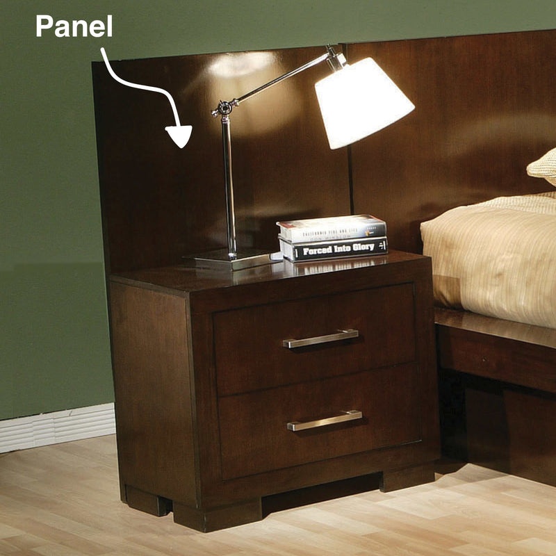 Jessica - Cappuccino - Nightstand Panels (Set Of 2) - Ornate Home