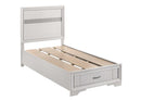 Miranda - White - Twin Storage Bed - Ornate Home