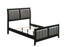 Carlton - Black & Grey - Full Panel Bed - Ornate Home
