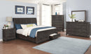 Atascadero - Weathered Carbon - Queen Bed w/ Storage - Ornate Home