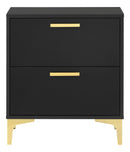 Kendall Black & Gold Nightstand