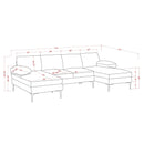 Azariah U Shape 3pc Sectional Sofa