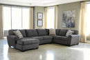 Ambee Slate 3pc LAF Chaise Sectional