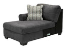 Ambee Slate 3pc LAF Chaise Sectional