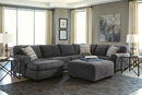 Ambee Slate 3pc LAF Chaise Sectional