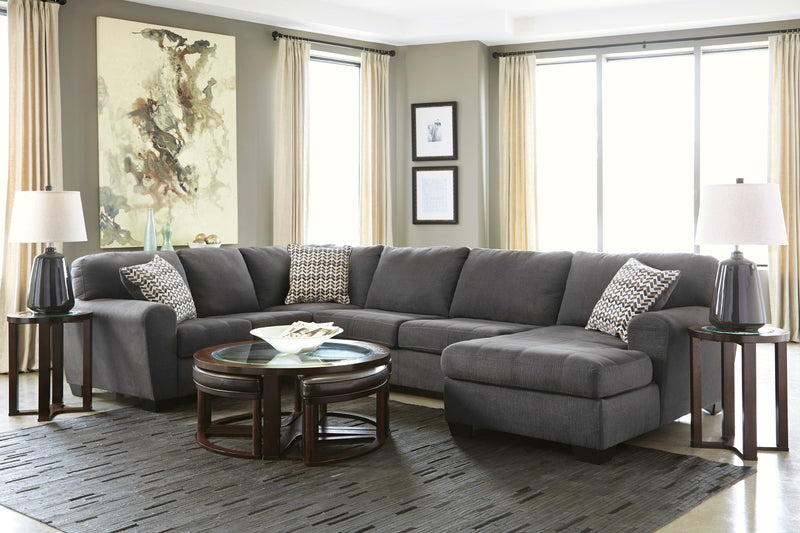 Ambee Slate 3pc LAF Chaise Sectional