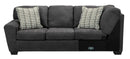 Ambee Slate 3pc LAF Chaise Sectional