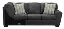Ambee Slate 3pc LAF Chaise Sectional