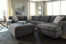 Ambee Slate 3pc LAF Chaise Sectional