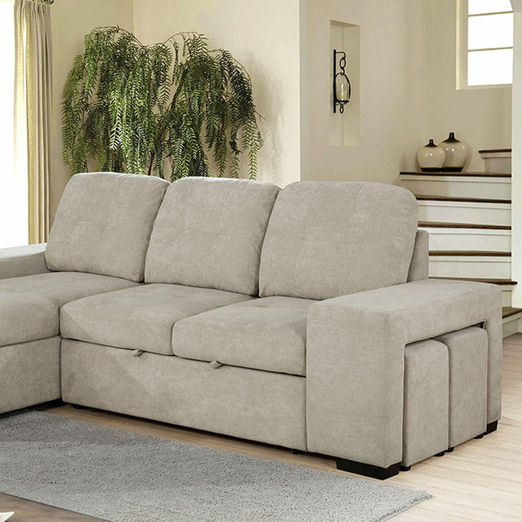 Light gray sleeper sectional deals