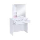 Harvey White Vanity Set w/ LiftTop Stool