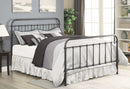 Livingston - Dark Bronze - Eastern King Panel Metal Bed - Ornate Home