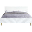Gaines - White High Gloss - Queen Bed - Ornate Home