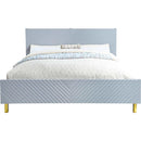 Gaines - Gray High Gloss  - Queen Bed - Ornate Home