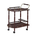Recre - Merlot & Brass - Serving Cart - Ornate Home