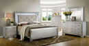 Bellanova Silver Queen Bedroom Set  w/ 2 Nightstands / 5pc