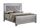 Bellanova Silver Queen Bedroom Set  w/ 2 Nightstands / 5pc