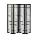 Catabella MultiColor 4 Panel Floral Print Folding Screen