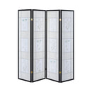 Catabella MultiColor 4 Panel Floral Print Folding Screen