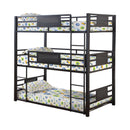 Rogen - Dark Bronze - Twin Triple Bunk Bed - Ornate Home