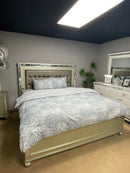 Brachium - Silver - E. King Bed w/ HB LED - Ornate Home