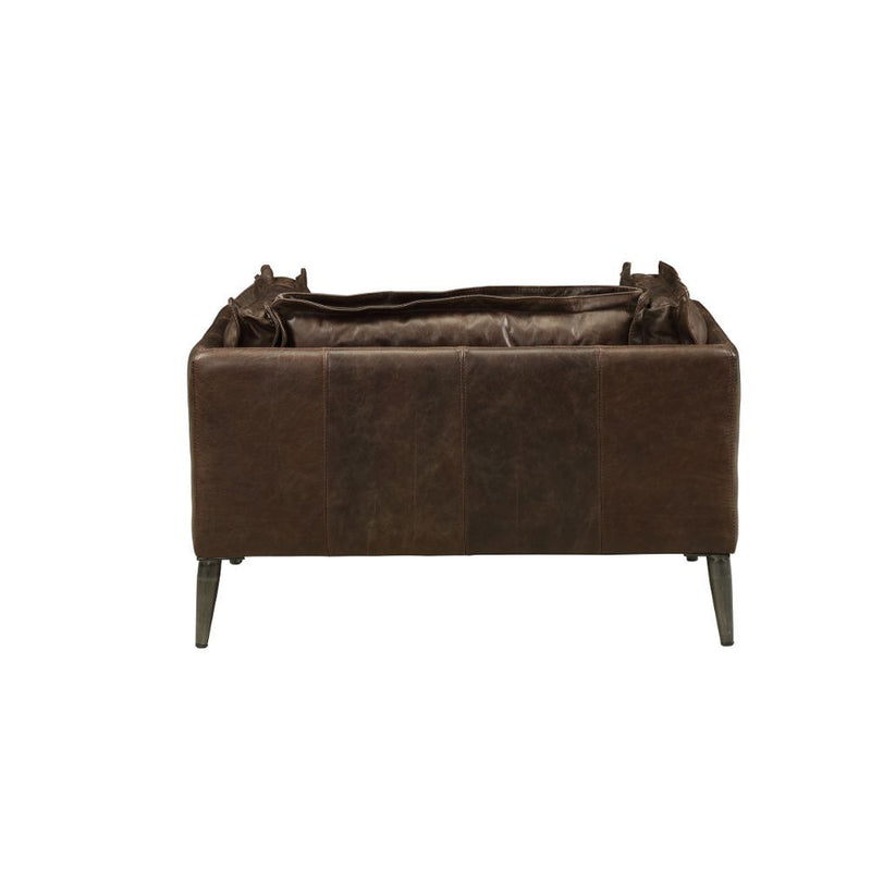 Porchester Distress Chocolate Leather Chair