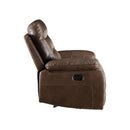 Aashi Brown Loveseat w/Console (Motion)