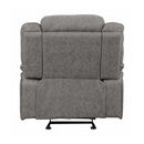 Higgins - Grey - Glider Recliner - Ornate Home