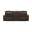 Delangelo - Brown - 2pc Power^2 Motion Living Room Set - Ornate Home