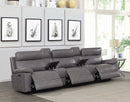 Albany - Grey - Power Reclining Seat Sofa - Ornate Home