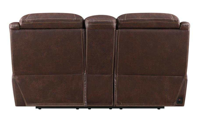 Hemer - Chocolate - Power^2 Loveseat - Ornate Home