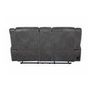 Conrad - Grey - Motion Loveseat w/ Console - Ornate Home
