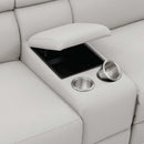 Beryl - Light Grey - 4pc Power^2 Sectional - Ornate Home