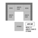 Naveen Ivory Modular Sectional Sofa PreSets