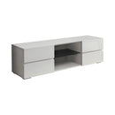 Galvin Glossy White 4 Drawer TV Console