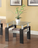 Fenella - Black - End Table w/ Shelf - Ornate Home