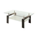 Fenella - Black - Coffee Table w/ Shelf - Ornate Home
