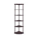 Zayna - Cappuccino - Corner Bookcase - Ornate Home