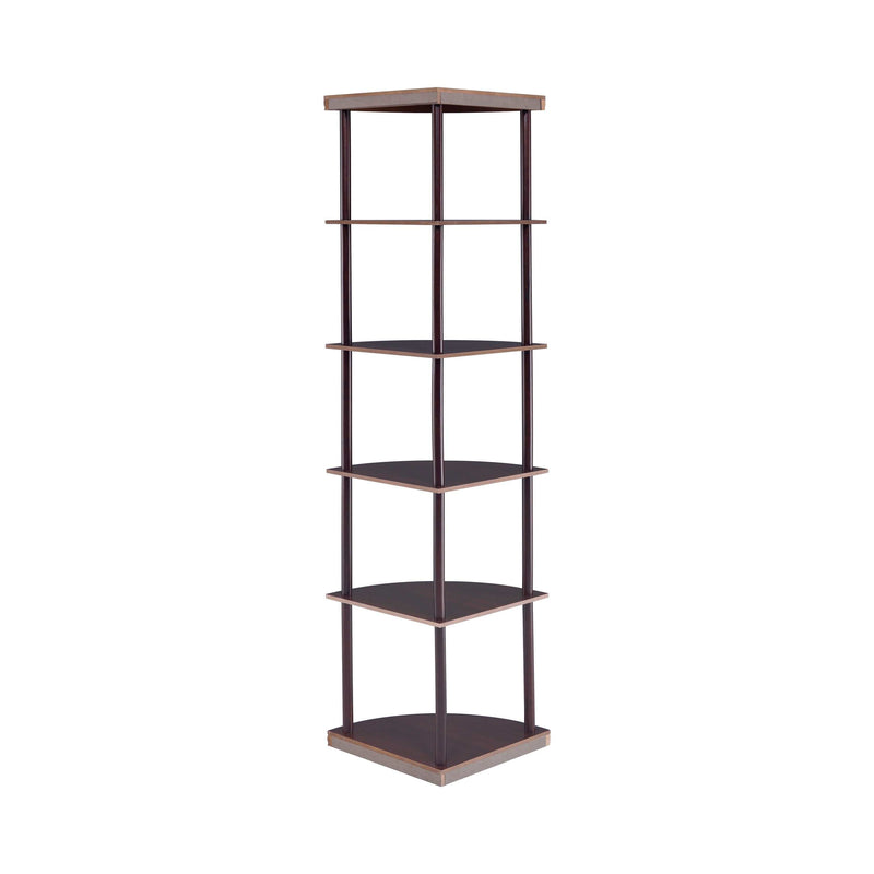 Zayna - Cappuccino - Corner Bookcase - Ornate Home