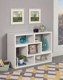 Velma - White - Convertible TV Console & Bookcase - Ornate Home